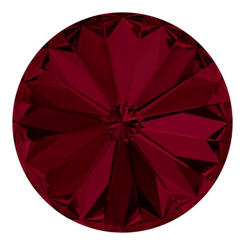 Pack of 2 - 1122 - 14mm - Siam F (208) - Rivoli Round Stone