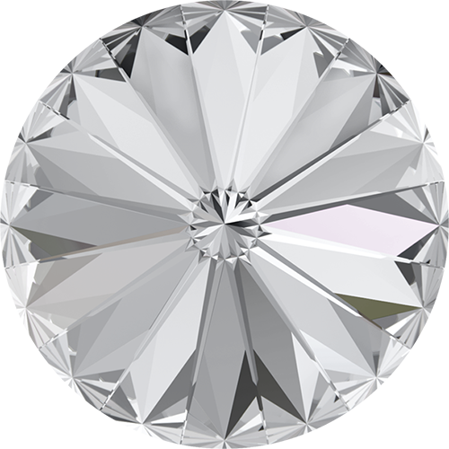 Pack of 6 - 1122 - 14mm - Crystal F (001) - Rivoli Round Stone