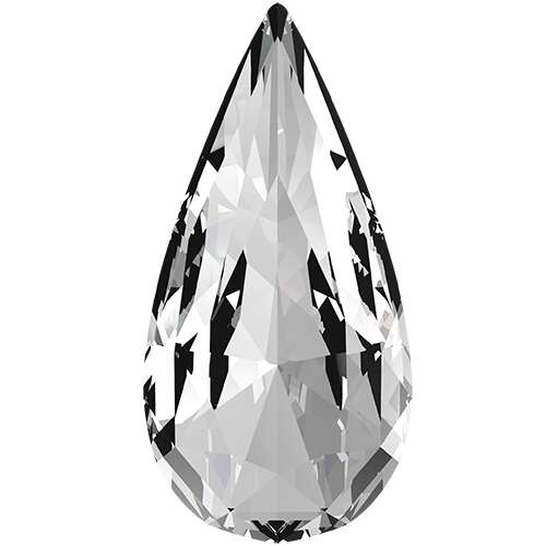 Pack of 1 - 4322 - 30mm x 15mm - Crystal F (001) - Teardrop Fancy Stone 