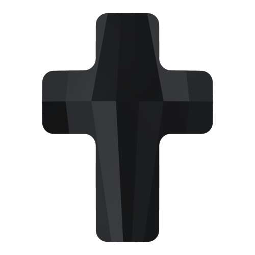 Pack of 1 - 5378 - 14mm - Jet (280) - Cross Crystal Bead 