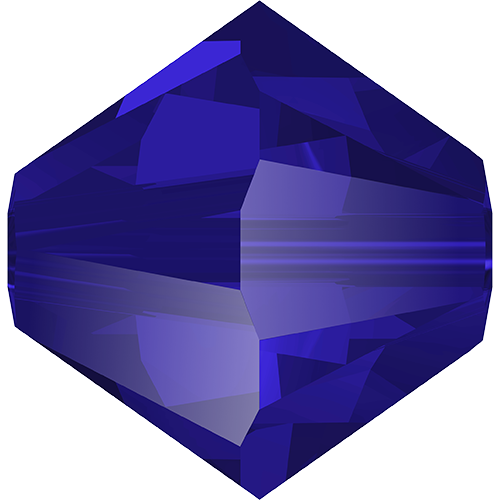 Pack of 25 - 5328 - 6mm - Majestic Blue (296) - Bicone Xilion Crystal Bead