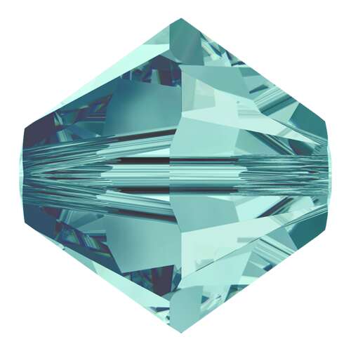Pack of 30 - 5328 - 6mm - Blue Zircon (229) - Bicone Xilion Crystal Bead