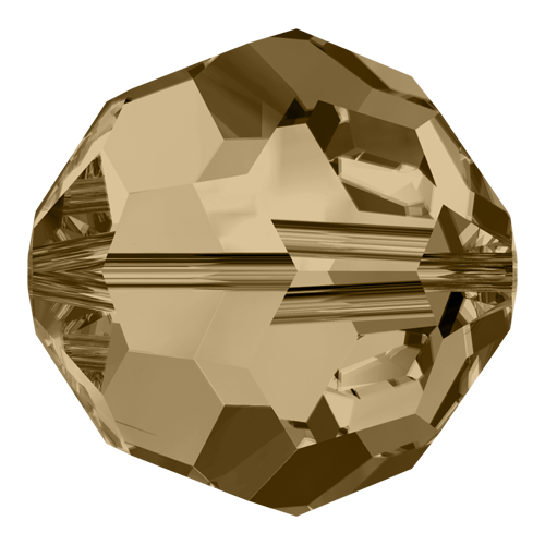 Pack of 50 - 5000 - 4mm - Crystal Golden Shadow (001 GSHA) - Round Crystal Bead