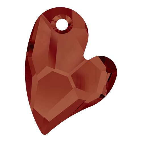 Pack of 1 - 6261 - 36mm - Crystal Red Magma (001 REDM) - Devoted 2 U Heart - Designer Edition