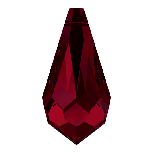 Pack of 10 - 6000 - 15mm x 7.5mm - Siam (208) - Pencil Drop Pendant