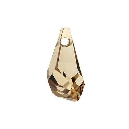 Pack of 4 - 6015 - 17mm - Crystal Golden Shadow (001 GSHA) - Polygon Drop Crystal Pendant