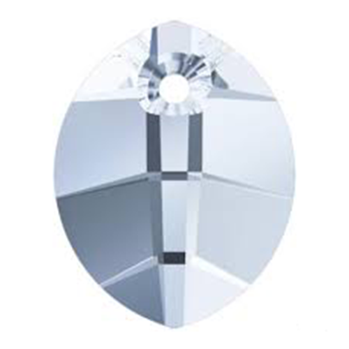 Pack of 1 - 6734 - 23mm - Crystal Blue Shade (001 BLSH) - Pure Leaf Crystal Pendant