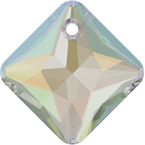 Pack of 3 - 6431 - 16mm - Crystal AB (001 AB) - Princess Cut Pendant