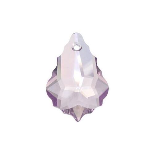 Pack of 1 - 6090 - 16mm x 11mm - Light Amethyst (212) - Baroque Crystal Pendant