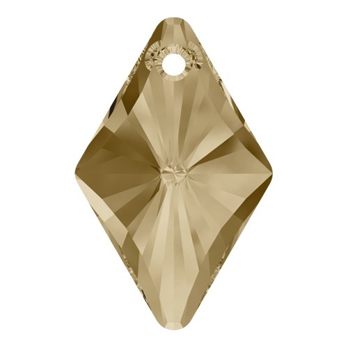 Pack of 2 - 6320 - 19mm - Crystal Golden Shadow (001 GSHA) - Rhombus Crystal Pendant
