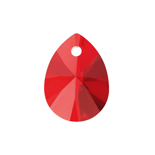 Pack of 4 - 6128 - 12mm - Light Siam (227) - Xilion Mini Pear Crystal Pendant