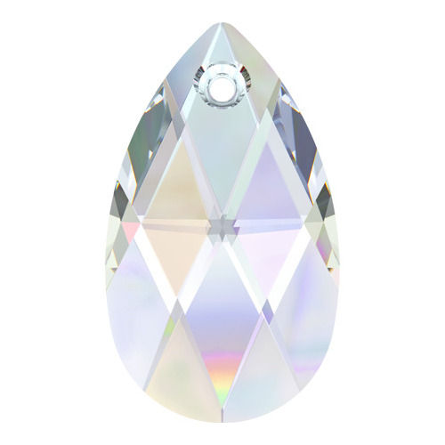 Pack of 2 - 6106 - 22mm - Crystal AB (001 AB)  - Pear Crystal Pendant