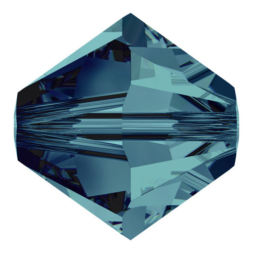 Pack of 30 - 5328 - 6mm - Indicolite (379) - Bicone Xilion Crystal Bead