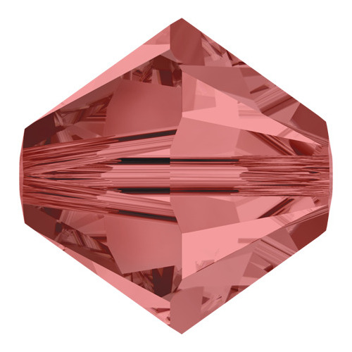 Pack of 100 - 5328 - 4mm - Padparadscha (542) - Bicone Xilion Crystal Bead