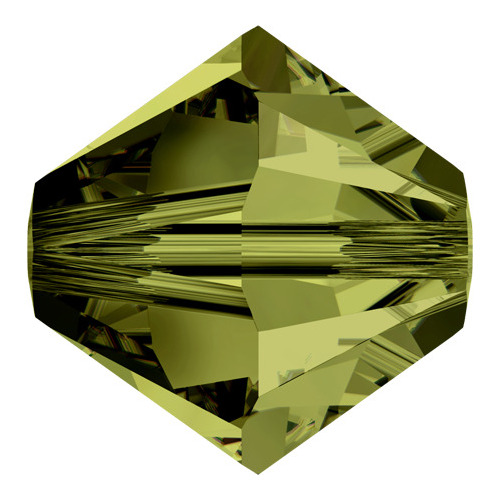 Pack of 56 - 5328 - 5mm - Olivine (228) - Bicone Xilion Crystal Bead