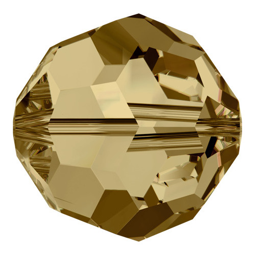 Pack of 20 - 5000 - 6mm - Light Colorado Topaz (246) - Round Crystal Bead