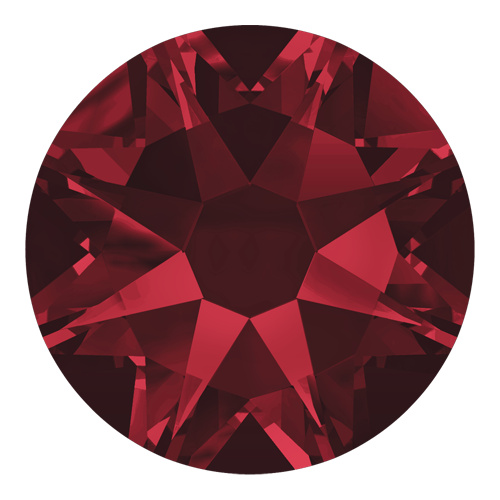 *Pack of 144 - 2088 - SS34 (7.07 - 7.27mm) - Siam F (208) - Xirius Rose No Hot Fix Flat Back Crystal - Factory Pack
