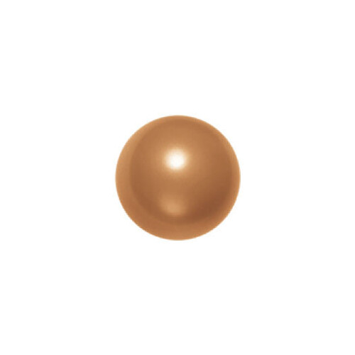Pack of 10- 5810 - 12mm - Crystal Copper Pearl (001 159) - Round Crystal Pearls