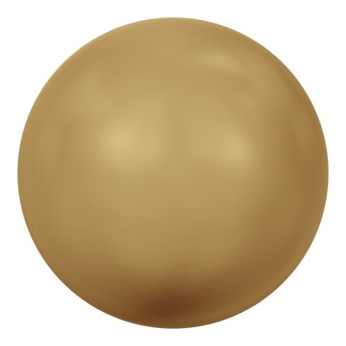 Pack of 20 - 5810 - 8mm - Crystal Bright Gold Pearl (001 306) - Round Crystal Pearls