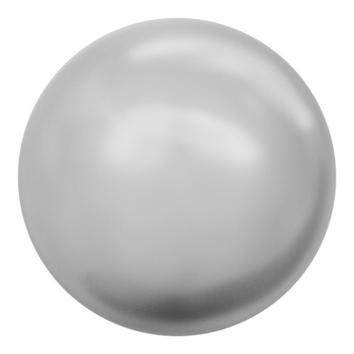 Pack of 19 - 5811 - 10mm - Crystal Light Grey Pearl (001 616) - Round (Large Hole) Crystal Pearl