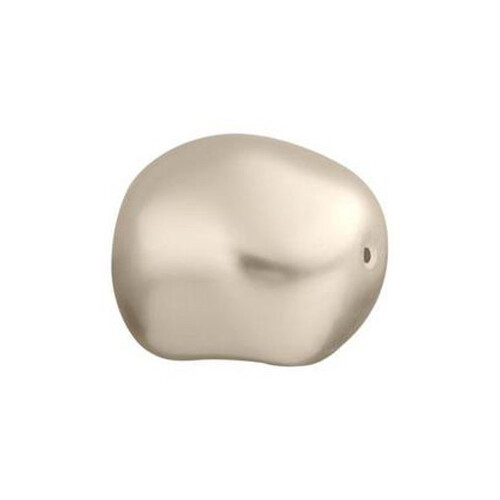 Pack of 3 - 5840 - 14mm - Crystal Platinum Pearl (001 459) - Baroque Crystal Pearl