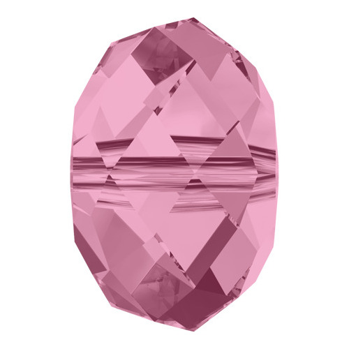 Pack of 8 - 5040 - 8mm - Light Rose (223) - Briolette Crystal Bead