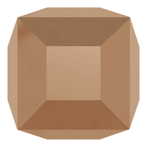 Pack of 10 - 5601 - 6mm - Crystal Rose Gold (001 ROGL) - Cube Crystal Bead