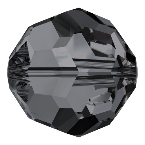 Pack of 20 - 5000 - 8mm - Crystal Silver Night (001 SINI) - Round Crystal Bead
