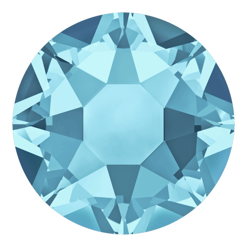 Pack of 95 - 2078 - SS30 (6.32 - 6.50mm) - Aquamarine A HF (202) - Xirius Rose Hot Fix Flat Back Crystal - Loose Crystal 