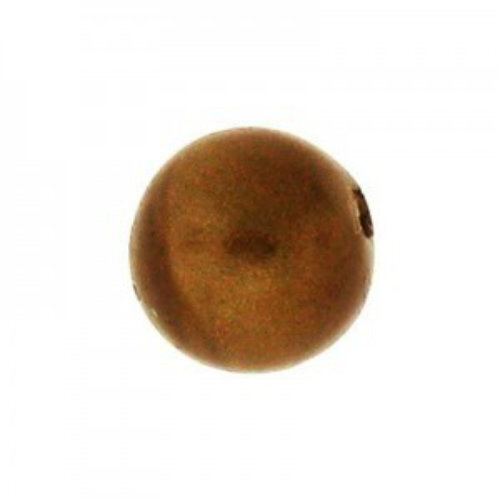 12mm Round Cotton Pearl - Antique Gold