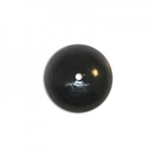 12mm Round Cotton Pearl - Black