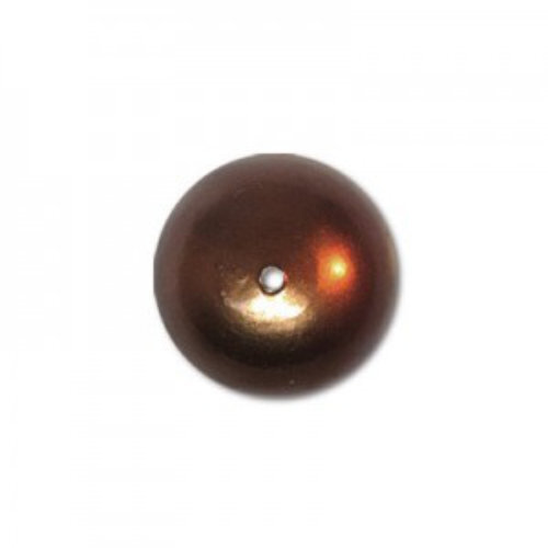 12mm Round Cotton Pearl - Bronze