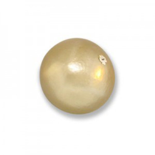 12mm Round Cotton Pearl - Cream