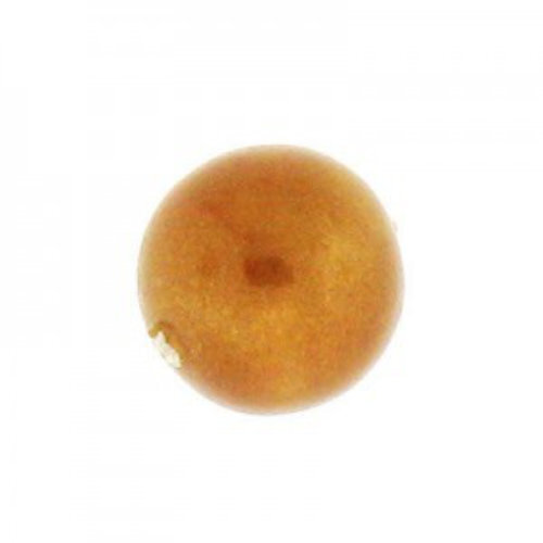 12mm Round Cotton Pearl - Topaz Gold