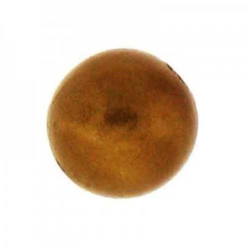 14mm Round Cotton Pearl - Antique Gold