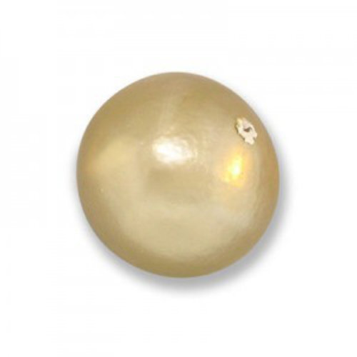 16mm Round Cotton Pearl - Cream