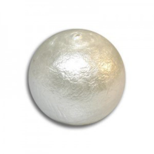 18mm Round Cotton Pearl - Bridal White