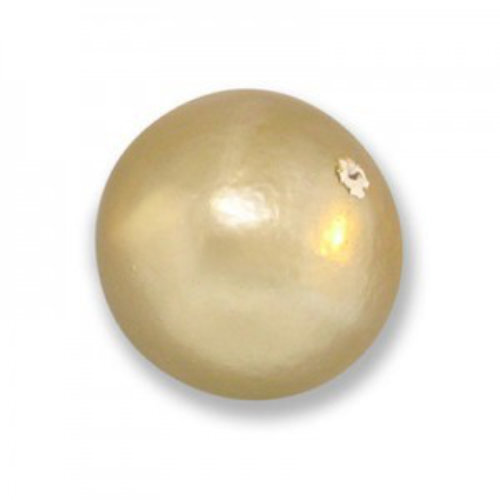 18mm Round Cotton Pearl - Cream