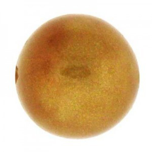 18mm Round Cotton Pearl - Topaz Gold
