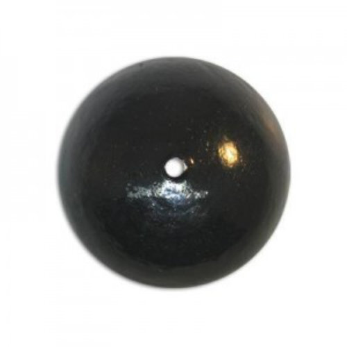 20mm Round Cotton Pearl - Black