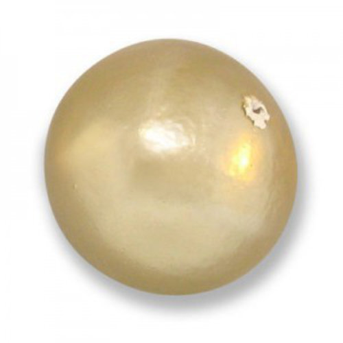 24mm Round Cotton Pearl - Cream