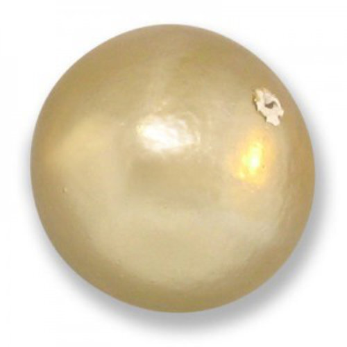 30mm Round Cotton Pearl - Cream