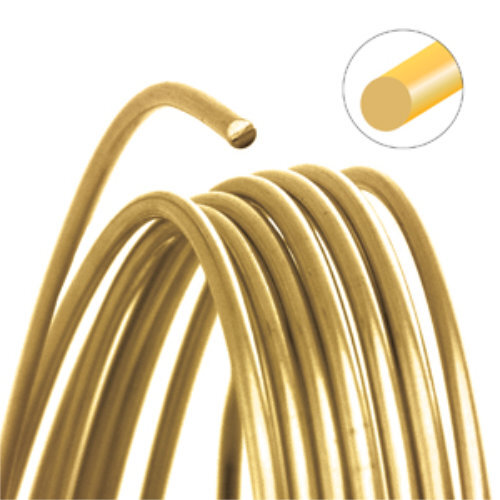 Tarnish Resistant Soft Temper Gold 12 Gauge Round Wire