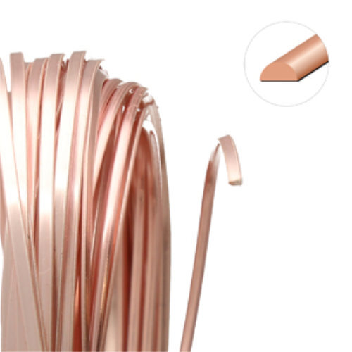 Tarnish Resistant Soft Temper Rose Gold 18 Gauge Half Round Wire