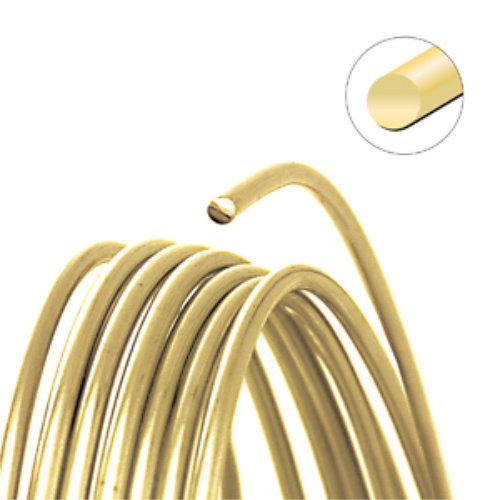 Tarnish Resistant Soft Temper Champagne Gold 18 Gauge Round Wire