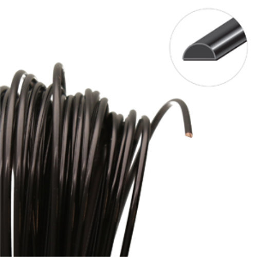 Tarnish Resistant Soft Temper Black 21 Gauge Half Round Wire