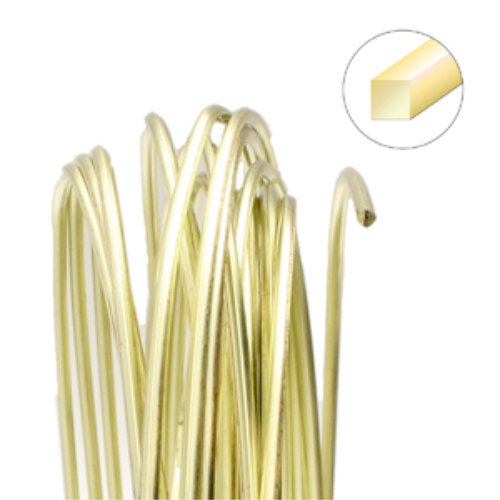 Tarnish Resistant Soft Temper Champagne Gold 21 Gauge Square Wire