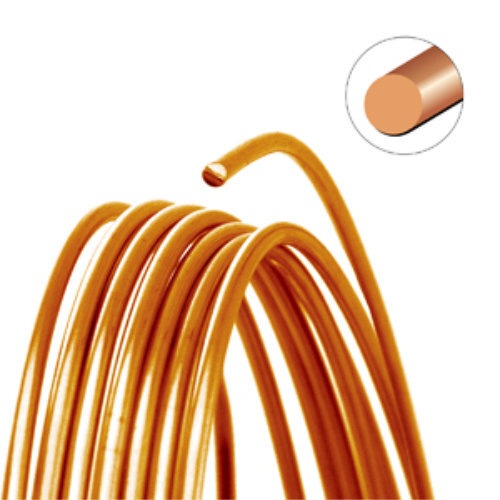 Tarnish Resistant Soft Temper Natural Copper 22 Gauge Round Wire