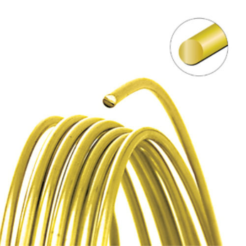 Tarnish Resistant Soft Temper Yellow Brass 28 Gauge Round Wire