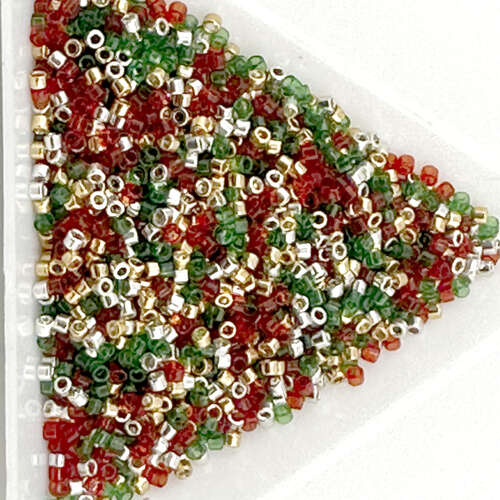Miyuki 11/0 Delica Bead - Xmas Mix-26 - 10gm Tube